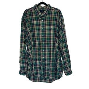 Ralph Lauren Golf Classic Fit plaid flannel men's size XXL 100% Cotton
